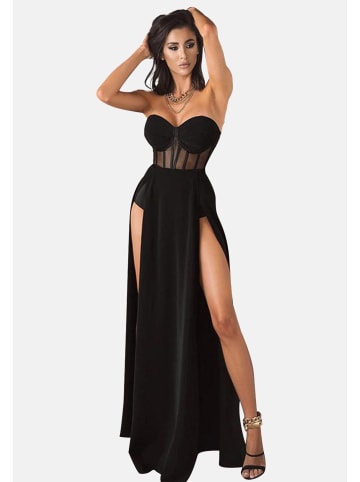 Moda Minx Abendkleid Aimee Slit Dress in black