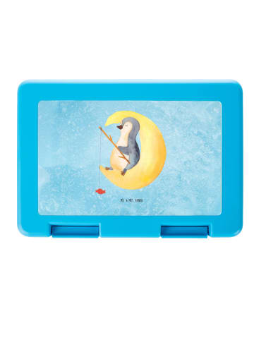 Mr. & Mrs. Panda Brotdose Pinguin Mond ohne Spruch in Eisblau