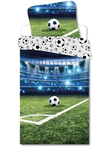 BrandMac BrandMac Baby Bettwäsche Fußball 100 x 135 cm, 100% Baumwolle