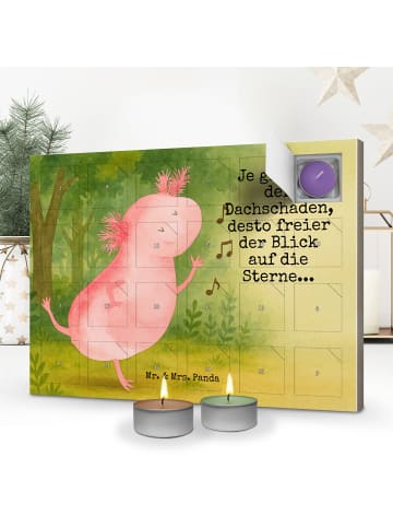 Mr. & Mrs. Panda Duftkerzen Adventskalender Axolotl Tanzen Desig... in Weiß