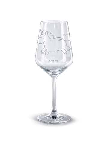 Mr. & Mrs. Panda Bordeauxglas Einhorn Happy ohne Spruch in Transparent