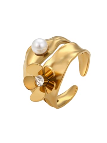faina Women Adjustable Open Ring in Gold