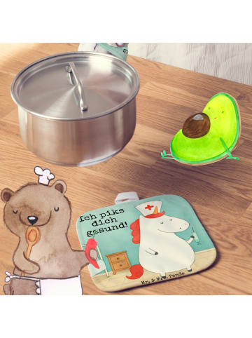 Mr. & Mrs. Panda Topfuntersetzer Einhorn Krankenschwester Design... in Weiß