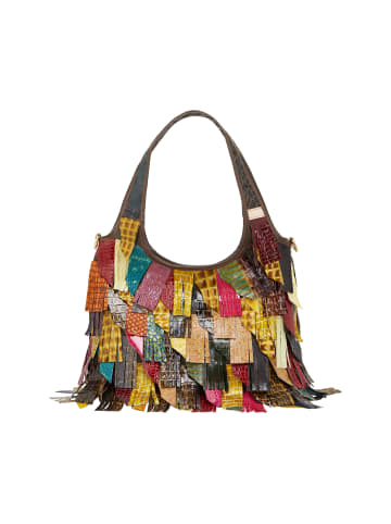 IZIA Women Hobo Bag in Green Multicolor