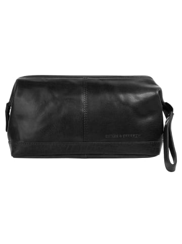 SPIKES & SPARROW Kulturtasche TOILETRY BAG in schwarz