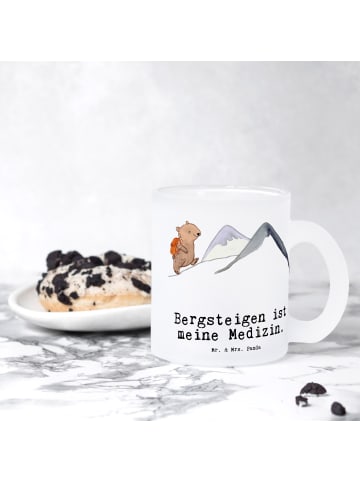 Mr. & Mrs. Panda Tasse Bär Bergsteigen mit Spruch in Transparent