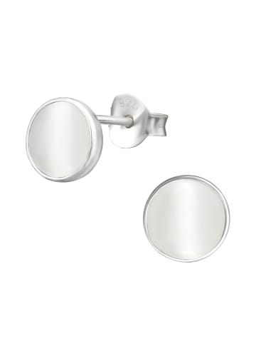 Alexander York Ohrstecker MUSCHELPERLMUTT cream in 925 Sterling Silber, 2-tlg.