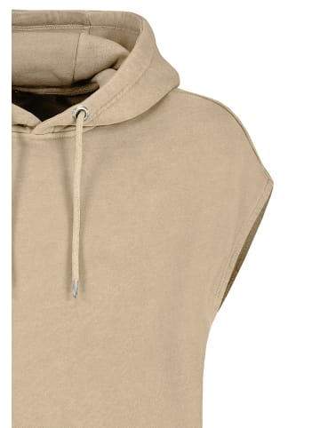 Eight2Nine Ärmelloser Hoodie mit Kängurutasche und Kapuze in Beige-2