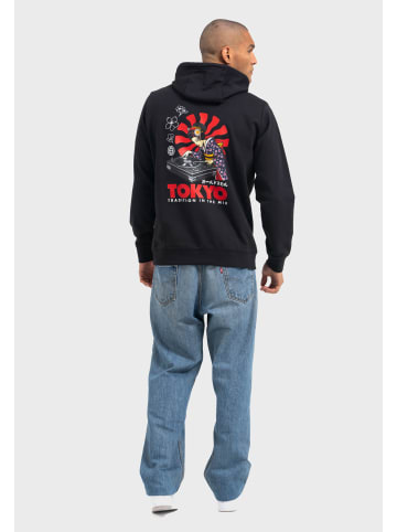 OLDSKULL Hoodie Asian Neon Djane Logo Graphic in Black