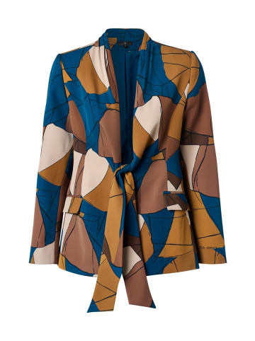 Mart Visser Hannah Blazer mit Print, Petrol/Mehrfarbig