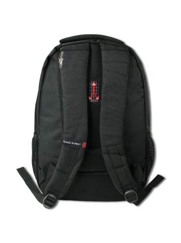 Travel n meet Polyester Freizeitrucksack Travel N Meet Rucksack schwarz ca. 34cm