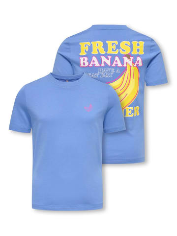 KIDS ONLY Rundhals Printshirt Kogbolette in ultramarine