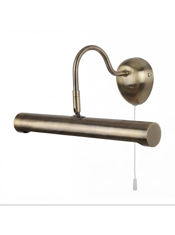 Licht-Erlebnisse Wandlampe (B)36 x (H)15.5 cm in Messing Antik