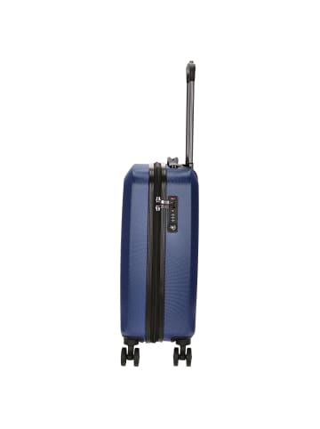 Check.In Mailand - 4-Rollen-Kabinentrolley 55 cm (rot) in blau
