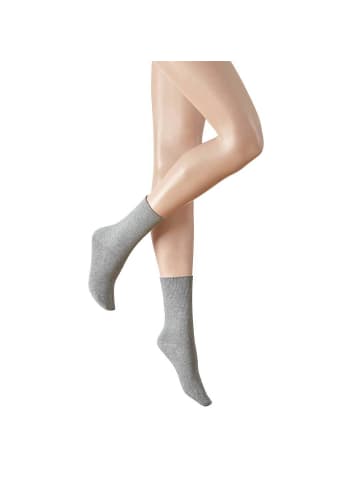 Hudson Socken Relax Soft druckfreier Bund in Silber