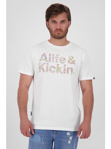 alife and kickin T-Shirt, Shirt Logo IconAK in white