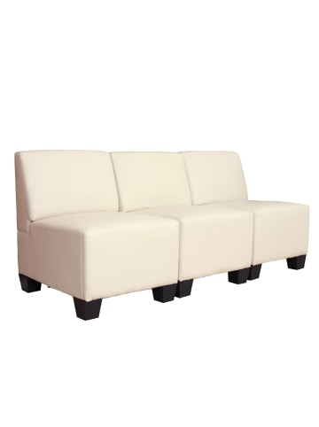 MCW Modular 3-Sitzer Sofa Moncalieri, Creme, ohne Armlehnen