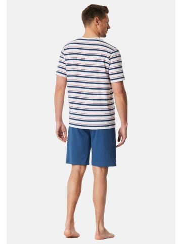 Schiesser Schlafanzug Casual Nightwear in Blau