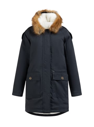 DreiMaster Vintage Damen Winterparka in Marine Weiss