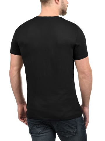 BLEND Rundhalsshirt in schwarz