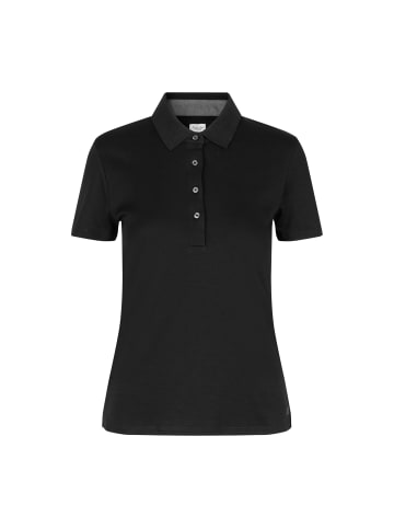 Seven Seas by ID Polo Shirt elegant in Schwarz