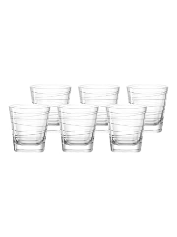 LEONARDO 6er Set Trinkgläser Vario Struttura in Transparent 250 ml in transparent