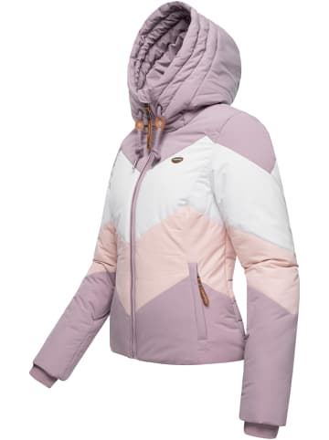 ragwear Winterjacke Novva Block in Lavender