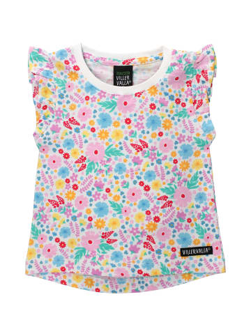 Villervalla T-shirts Blume in weiss