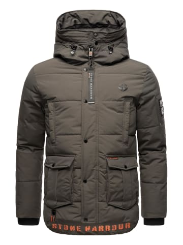 STONE HARBOUR Winterjacke Admaroo in Anthracite