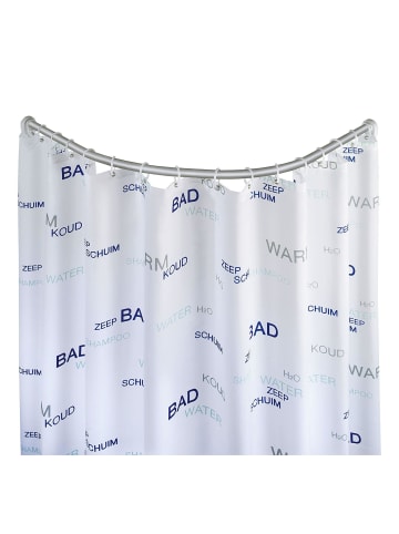 Wenko Universelle Duschstange, 80 x 80/, verchromt in Silbern, (B) 90 x (L) 90 cm