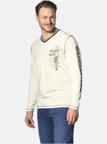 Jan Vanderstorm Langarmshirt RAGNHILD in wollweiß