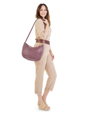 Samantha Look Shopper echt Leder in violett