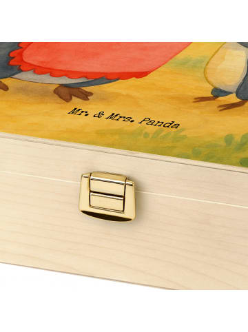 Mr. & Mrs. Panda Teebehälter Pinguin mit Kind Design mit Spruch in Weiß