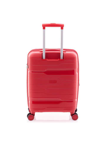 Gladiator 3800 4 Rollen Kabinentrolley 55 cm mit Dehnfalte in crimson red