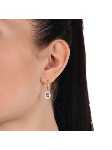 Amor Creolen Silber 925, gelbvergoldet in Gold