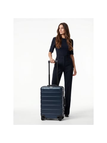 Redolz Pro Aluminium 4-Rollen Kabinentrolley S Aluminium 55 cm deep blue