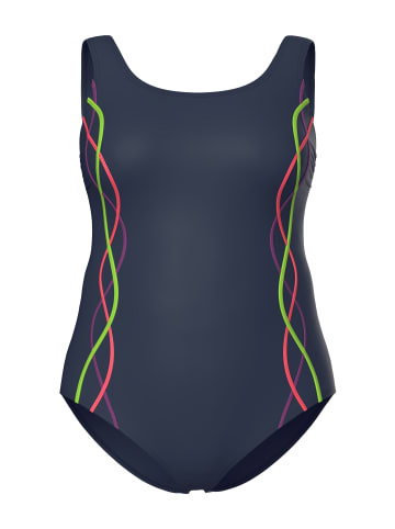 Ulla Popken Badeanzug in marine