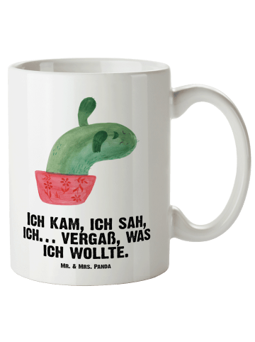 Mr. & Mrs. Panda Keramikbecher Kaktus Mama mit Spruch in Weiß