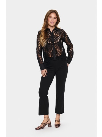 SAINT TROPEZ Langarm - Hemd JiliannaSZ Lockere Passform in Black