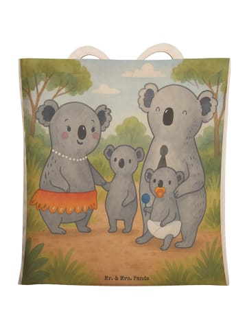 Mr. & Mrs. Panda Umhängetasche Koala Familie Design ohne Spruch in Weiß