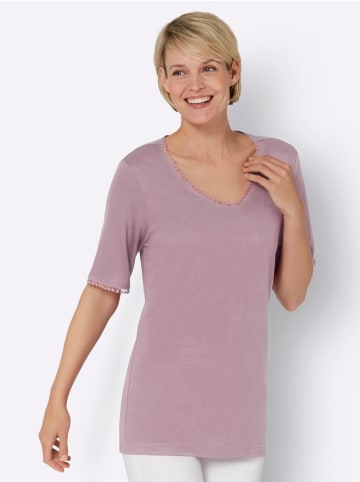 Sieh an! V-Shirt in mauve