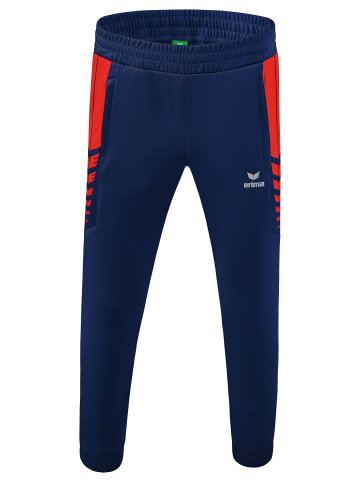erima Six Wings Trainingshose in new navy/rot