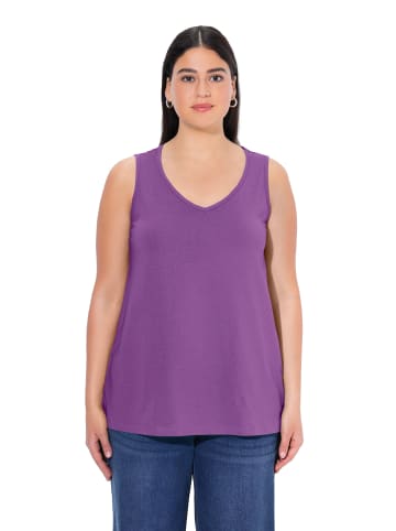 Ulla Popken Strick-Top in klassisch lila