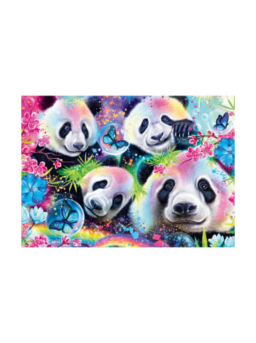 Schmidt Spiele Puzzle Sheena Pike Neon Blumen-Pandas, 1000Teile