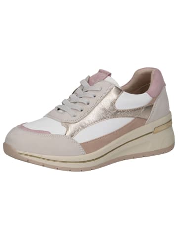 Caprice Sneaker in WHITE/LT GOLD