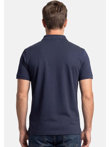 Ragman Poloshirt Basic in Rot / dunkelblau