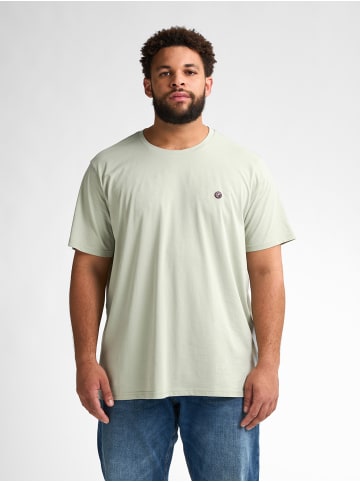 Petrol Industries T-Shirt mit Logo in Plus Size Bahia in Grün