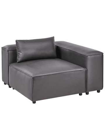 Beliani Sofaelement BRANDE in Schwarz - (W) 123 x (H) 70 x (L) 121 cm