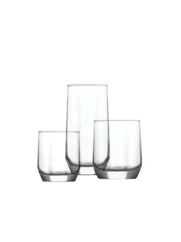 COFI 1453 LAV Diamond 18 teiliges Gläser-Set - 215 ml, 310 ml, 385 ml - in Transparent