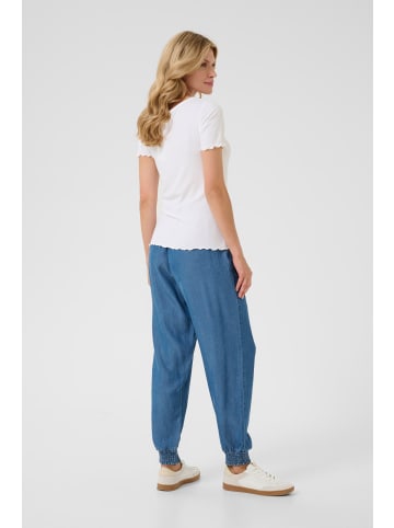 Cream T-shirt CRRibba Slim fit in Snow White